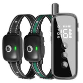 Heaflex dog training collar remote in hand, enabling simple, responsive training sessions outdoors.