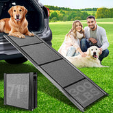 HEALLILY dog ramp 71-inch extended length for easy car access