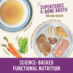 Health Extension Broth-Licious chicken carrots mobility cup supports movement.