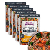 Health Extension Gently Cooked Lamb bowl showing ready-to-serve meal for dogs