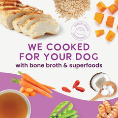 Health Extension Gently Cooked real meat first ingredient highlights natural protein.