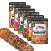 Health Extension Gently Cooked variety pack front view shows shelf-stable, ready-to-serve meals.