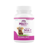 Health Extension bottle with dog chews for daily vitality and complete nutrition.