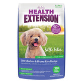 Health Extension Little Bites Lite 4 lb bag, easy to store for small dogs.