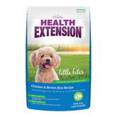 Health Extension Little Bites small-breed kibble for tiny dogs, designed for easy chewing