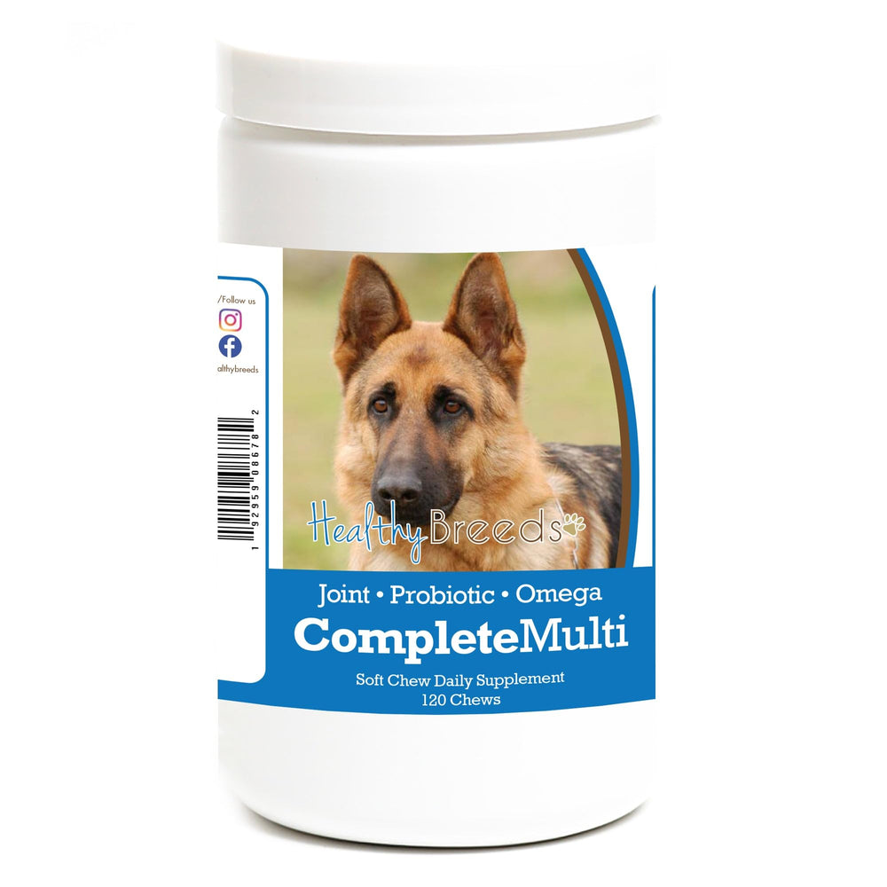 Healthy Breeds German Shepherd multivitamin soft chew for joint, skin, and digestion support