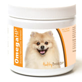 Healthy Breeds Omega HP Soft Chews bottle front for silky coat support