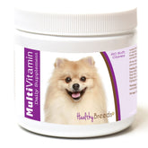 Healthy Breeds Pomeranian Multi-Vitamin soft chews packshot for daily canine wellness.