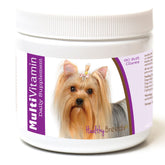 Healthy Breeds Yorkshire Terrier Multi-Vitamin soft chews for coat and digestion.
