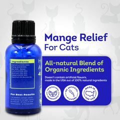 HealthyAnimals4Ever cat itch relief close-up highlights a gentle natural formula.