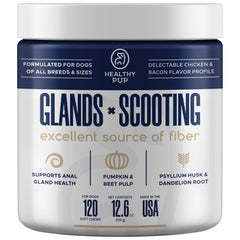 Healthy Pup Glands soft chews for dogs promoting bowel support daily