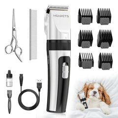 HEAPETS cordless trimming session for convenient at-home grooming.