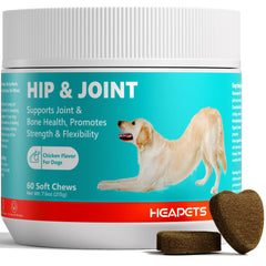 HEAPETS joint supplement chicken chews bottle for dogs supporting mobility