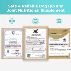 HEAPETS hip and joint supplement packaging 60 count bottle for easy daily use
