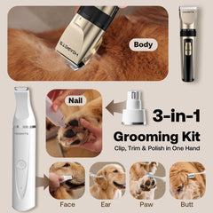 HEAPETS paw nail grinder safely trims claws with ease.