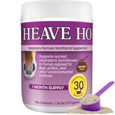 Heave Ho equine supplement bottle for daily airway support.
