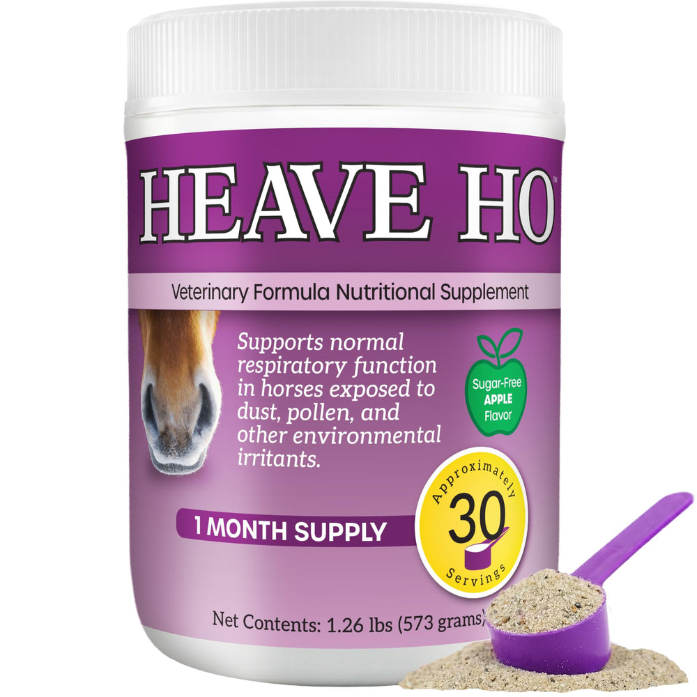 HEAVE HO equine respiratory support bottle for daily airway function