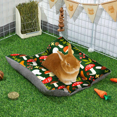 Hedgeink Rabbit Bed plush-surface close-up reveals crystal short plush warmth for comfort.