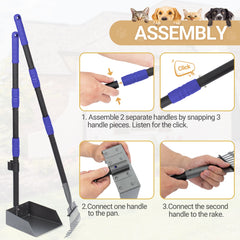 Heeyoo adjustable handle sections extend reach for comfort.