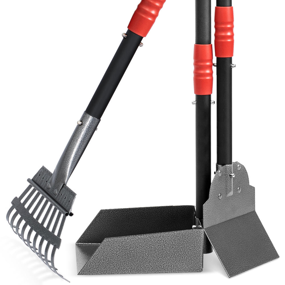 Heeyoo dog poop scooper kit assembled for quick cleanup
