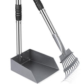 Heeyoo dog poop scooper tray and rake kit ready for instant yard cleanup.