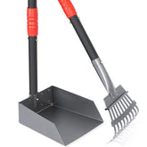 Heeyoo dog-poop-tray demonstrates quick cleanup without bending.