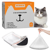 HEIDBER drawstring cat litter liner shown for easy removal and reduced mess