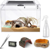 HELIME terrarium escape lid close-up shows secure locking for safe housing.