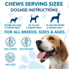 Helopssa calming chews ease dogs during vet visits.