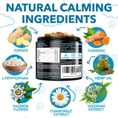 Helopssa hemp calming chews duck flavor closeup underscores tasty soothing bites