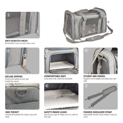 Henkelion Carrier adjustable strap enables hands-free carrying during flights.