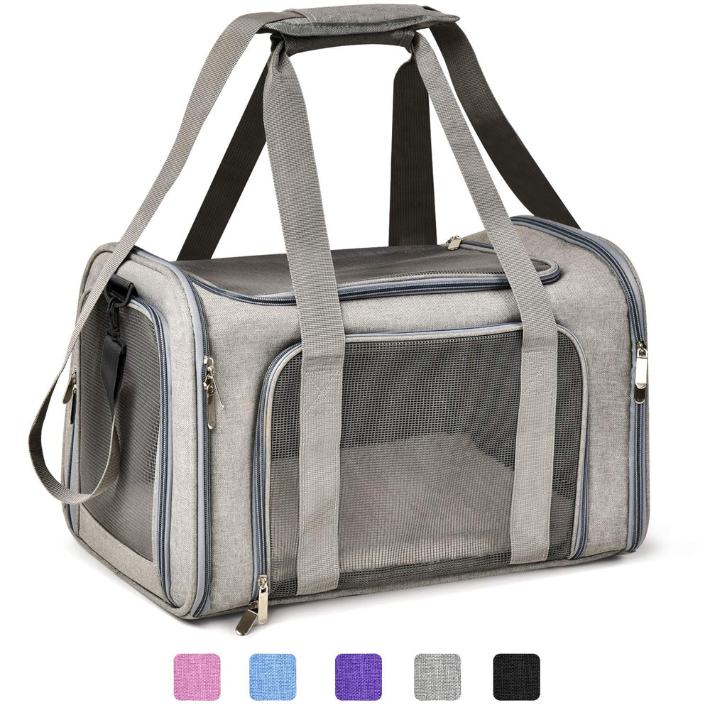 Henkelion large cat carrier side view for safe travel and visibility