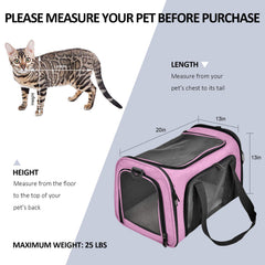Henkelion large cat carrier soft sided open top for easy pet access