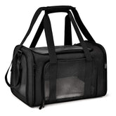 Henkelion soft-sided cat carrier with airline-approved design for easy travel.