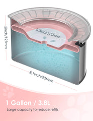 Heouvo floating disk slows drinking for less splashing.
