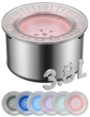 Heouvo water bowl with lid design prevents spills and keeps areas dry.