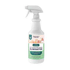 Hepper Advanced Bio-Enzyme spray bottle used for quick stain removal on pets’ messes