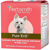 Herbsmith Pure Krill bottle front, single-ingredient omega-3 for dogs