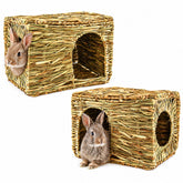 HERCOCCI grass house rabbit foldable hideout for comfortable play