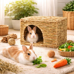HERCOCCI rabbit cage attachment rope keeps the hut steady inside the cage