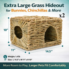 HERCOCCI small animal hideaway bed offers a cozy retreat for guinea pigs