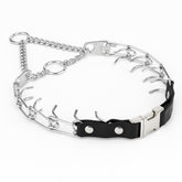 Herm Sprenger 2.25mm prong collar with quick-release buckle for easy training sessions.