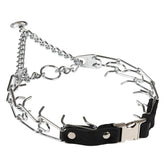 Herm Sprenger 3mm prong collar with quick-release buckle for easy training sessions.