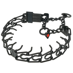 Herm Sprenger assembly chain and D-ring secure leash attachment.