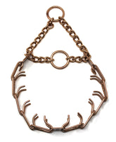 Herm Sprenger Curogan prong collar side view highlighting sleek nickel-free design.