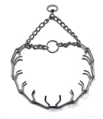 Herm Sprenger prong collar 22-inch design demonstrates even neck pressure