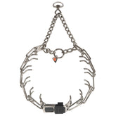 Herm Sprenger prong collar with quick-release ClicLock buckle for easy on/off during training.