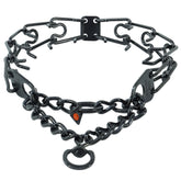 Herm Sprenger Ultra-Plus collar black close-up center plate for precise training contact