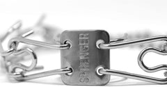 Herm Sprenger Ultra-Plus Micro Prong Collar small-dog-fit demonstrates size for petite necks during training.