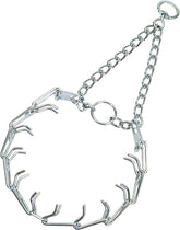 Herm Sprenger Ultra-Plus prong collar front view showing balanced training signals